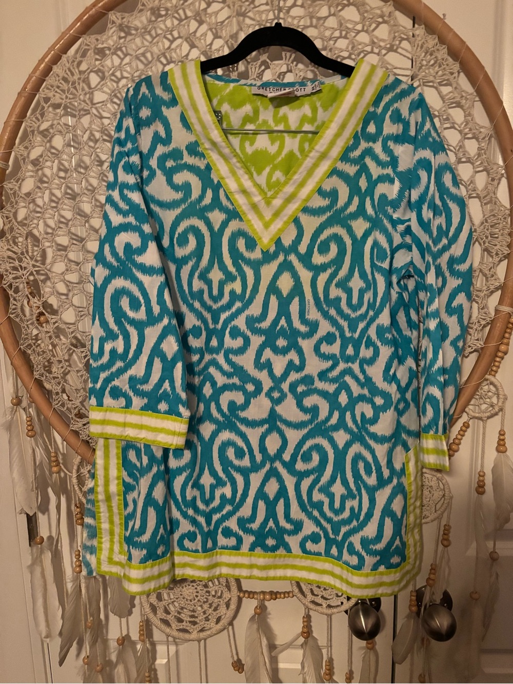 Gretchen Scott Designs Patterned‎ Tunic Size Medium A00347
